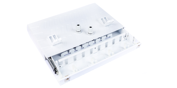 ABS, Sliding Fiber patch panel, with front faceplate 24 port LC Duplex-img-1